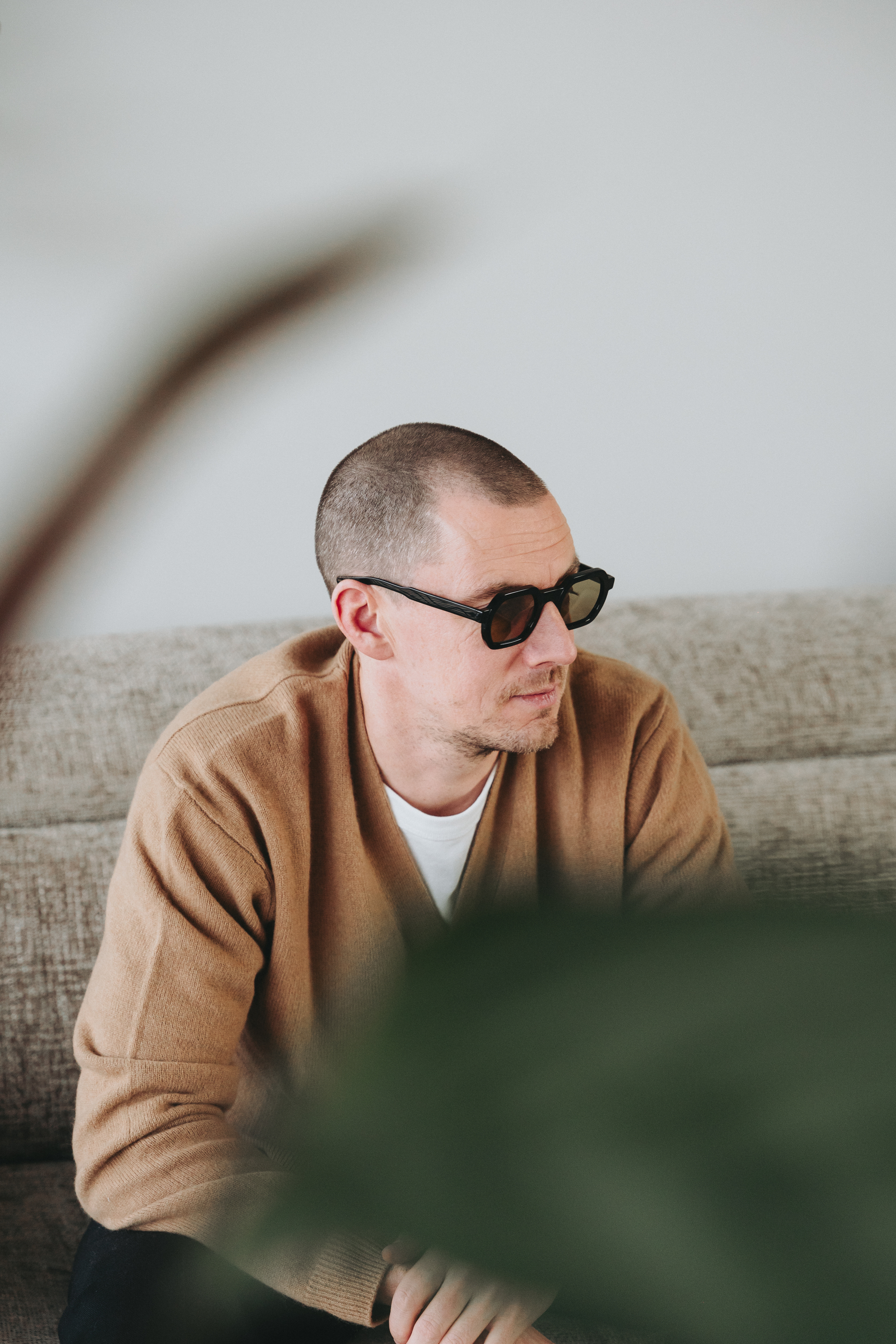 Jordan preparing for a set